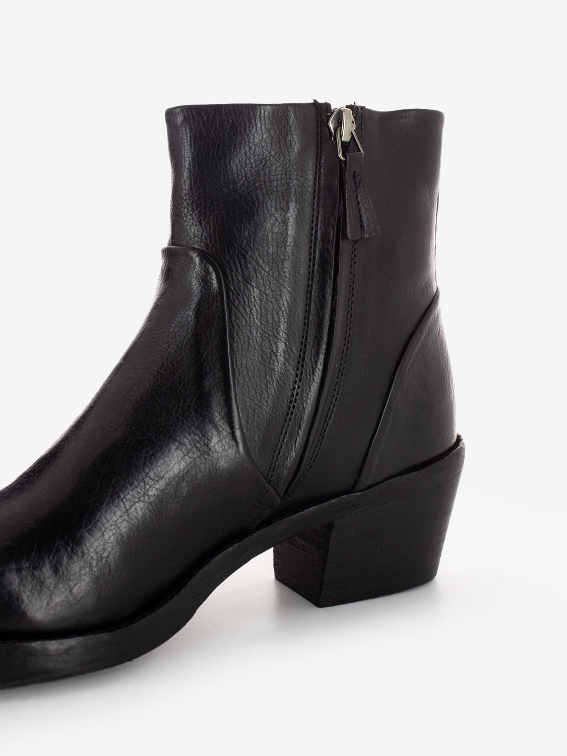 MASCARA BOOT LEATHER BOTTOM BLACK 252-21-15-TA_BLA
