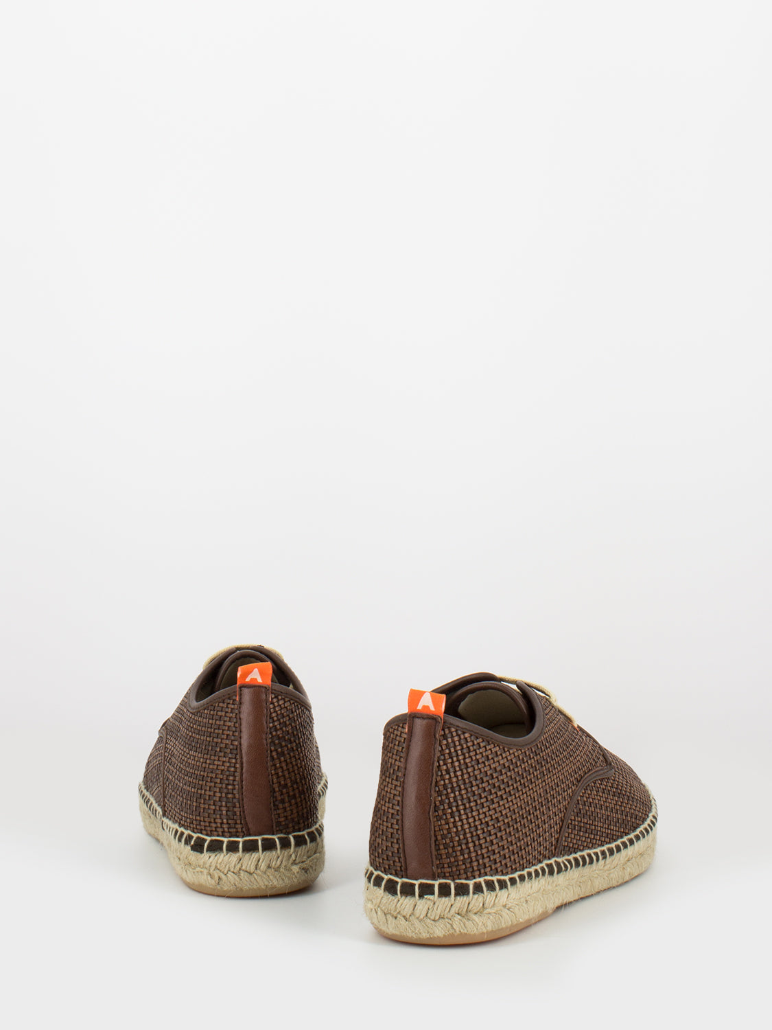 Scarpe Blucher rafia marrone