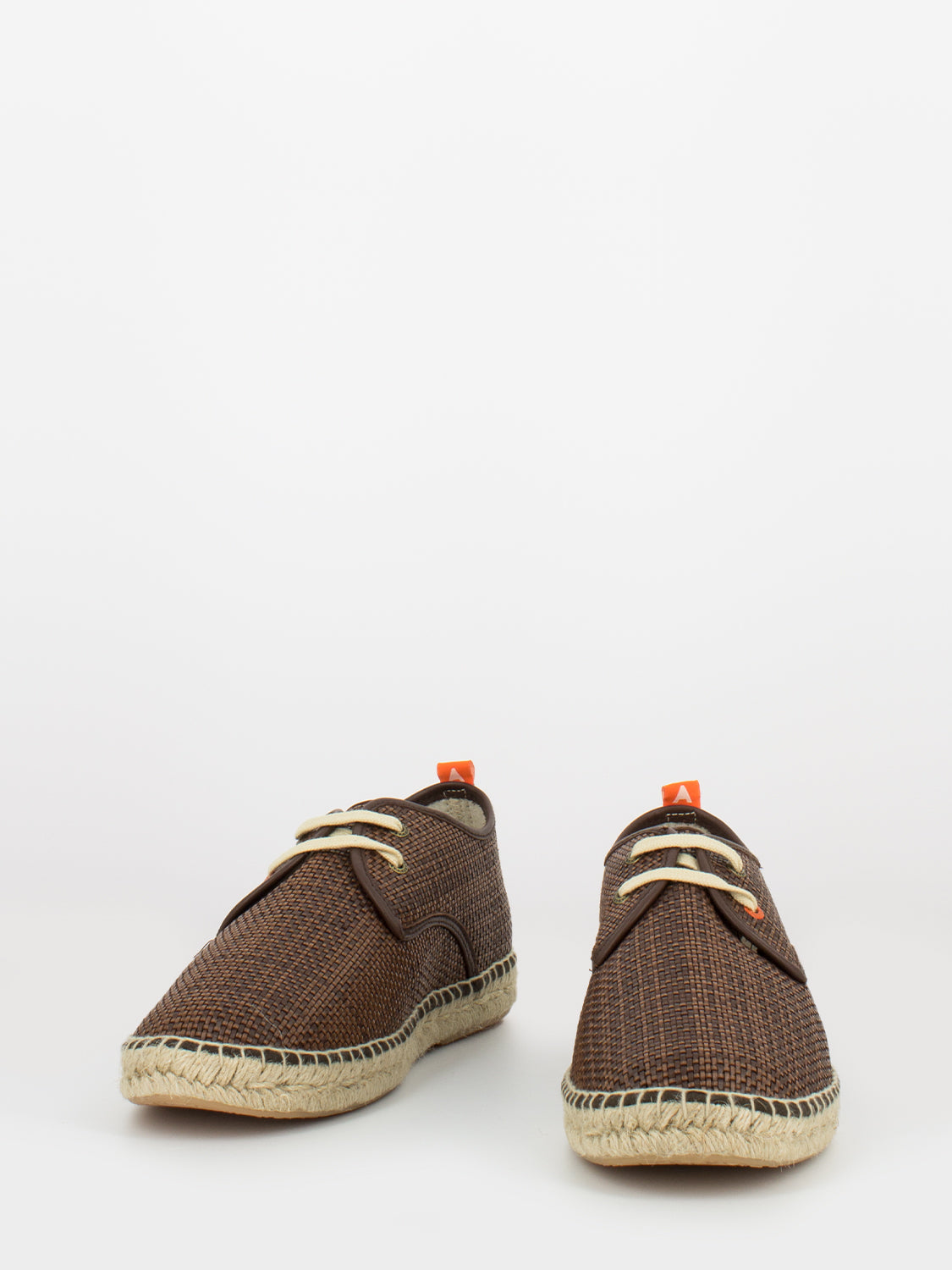 Scarpe Blucher rafia marrone