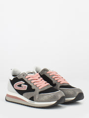 ALBERTO GUARDIANI - Sneakers WEN 0077 low nero / grigio / rosa