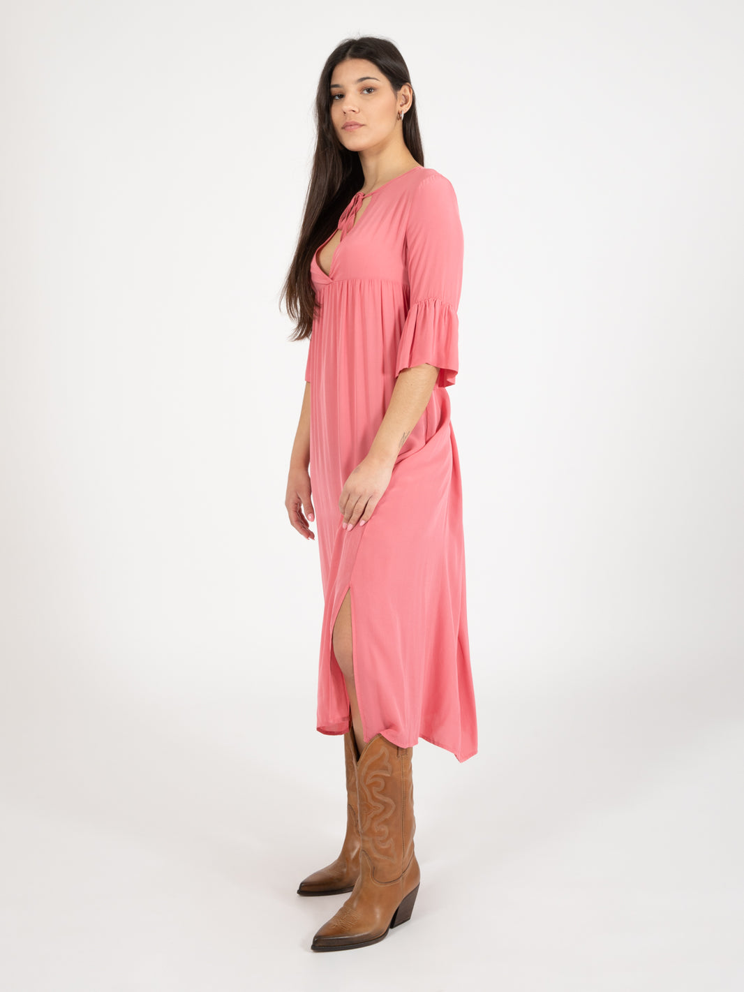 Candy 3/4 sleeve midi dress