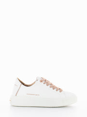 ALEXANDER SMITH - Sneakers in pelle white / pastel rose