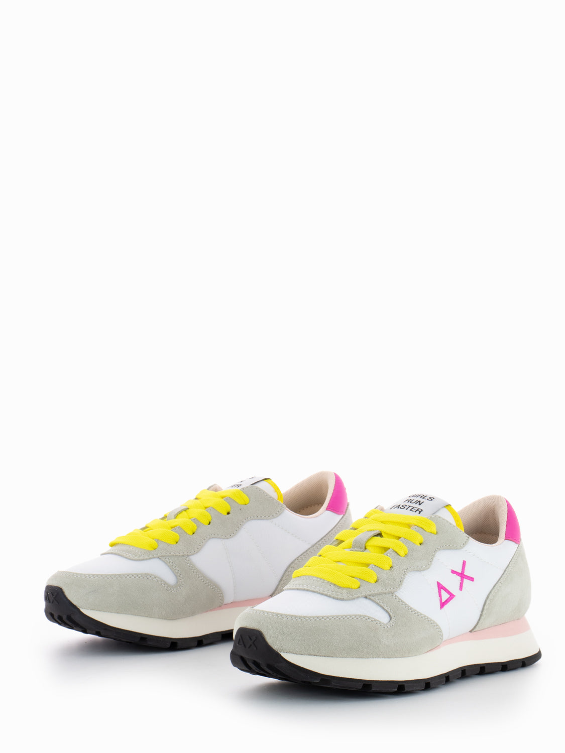 Ally solid nylon bianco / giallo / fuxia