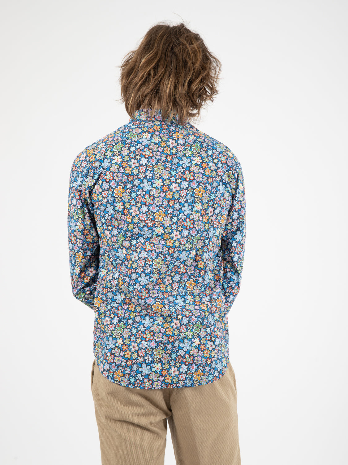 Camicia floreale bluette
