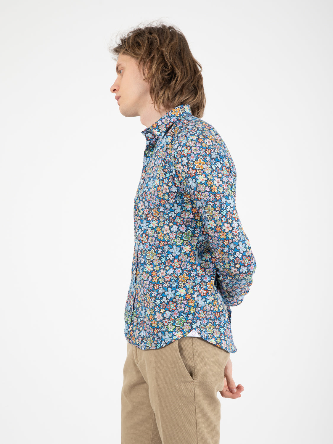 Camicia floreale bluette