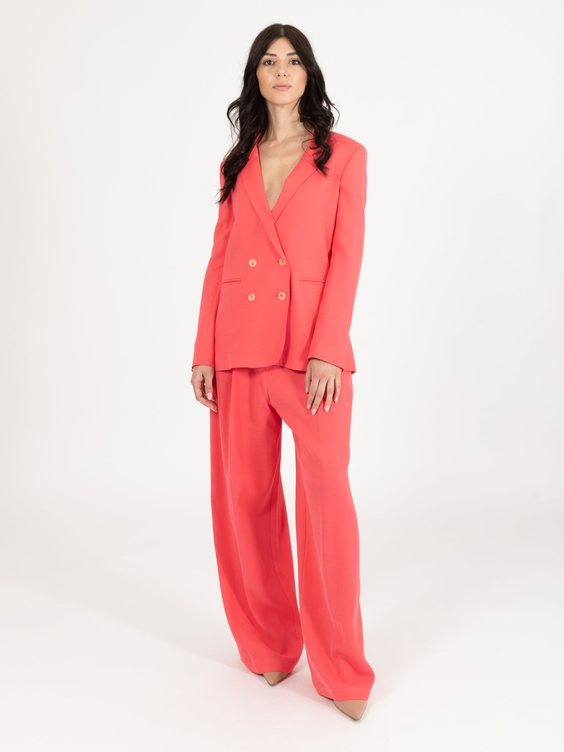 Blazer doppiopetto Cady peonia