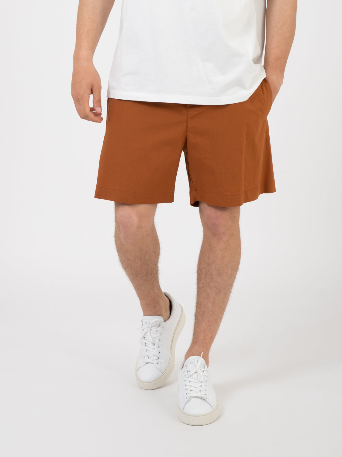 Bermuda in cotone tabacco