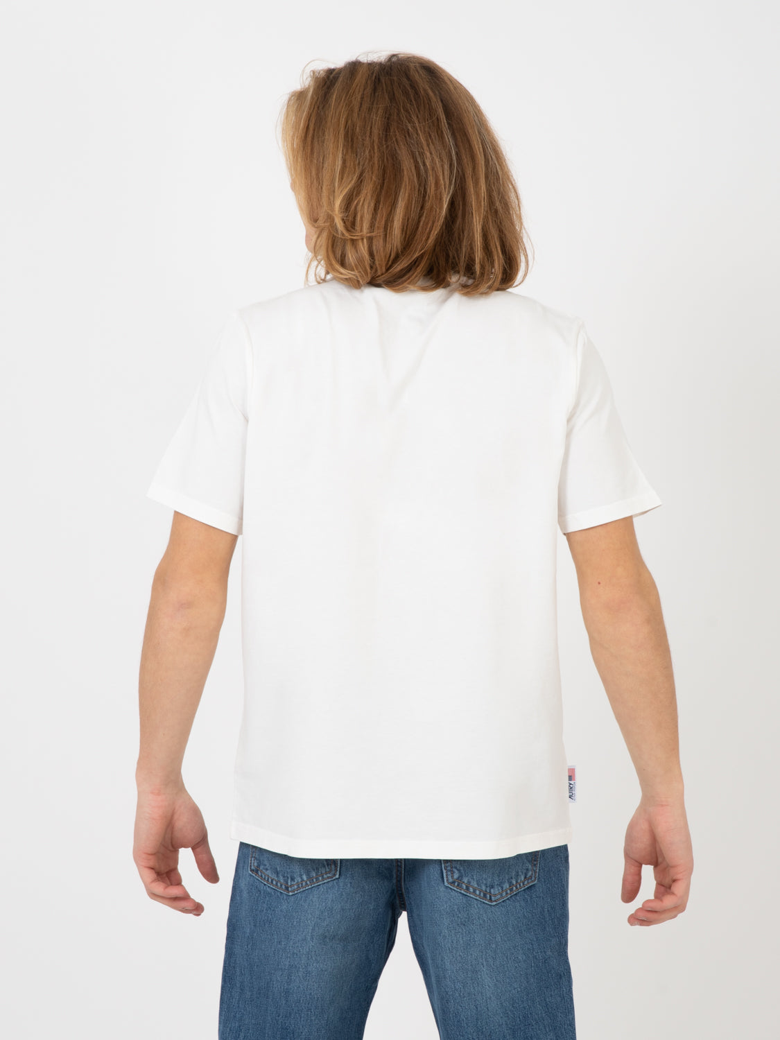 Iconic T-shirt with logo and arrow print white