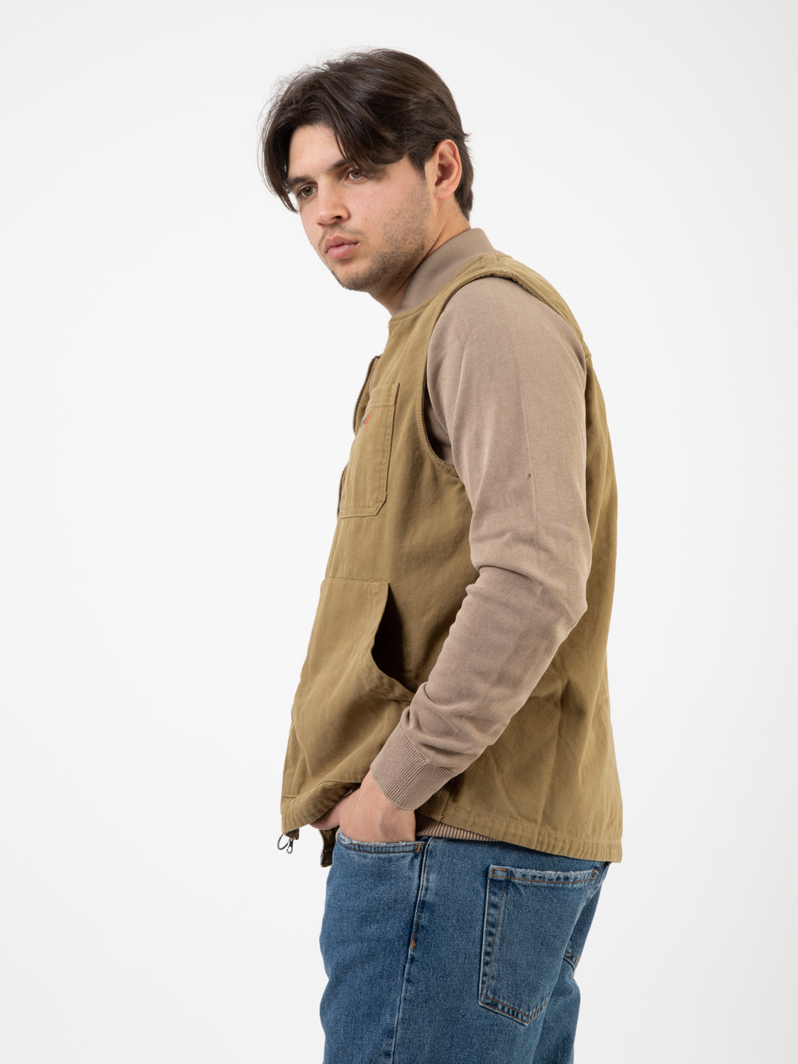 Tin military brown vest