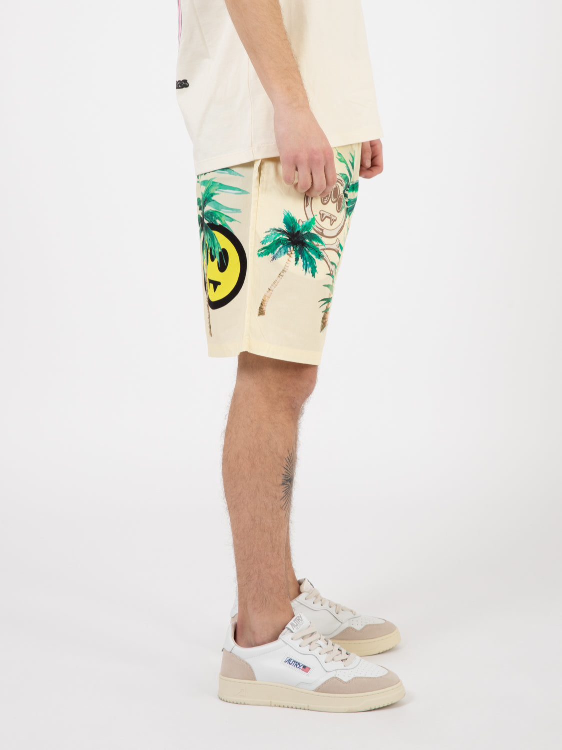 Bermuda Unisex Popeline Fantasia panna