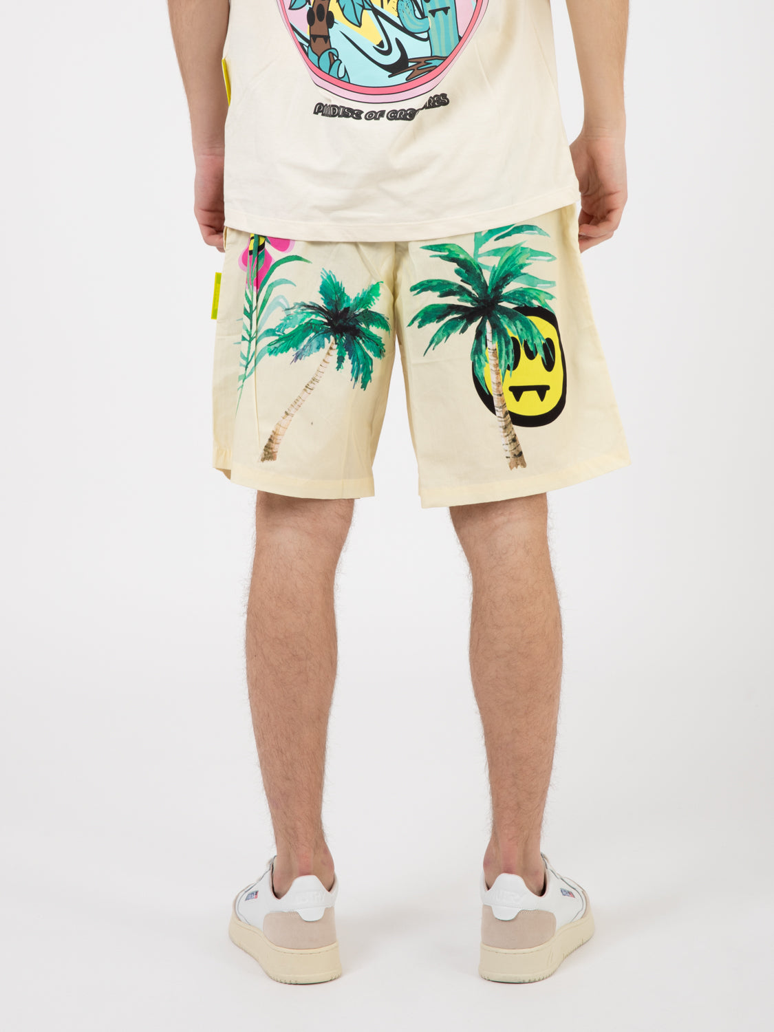Bermuda Unisex Popeline Fantasia panna