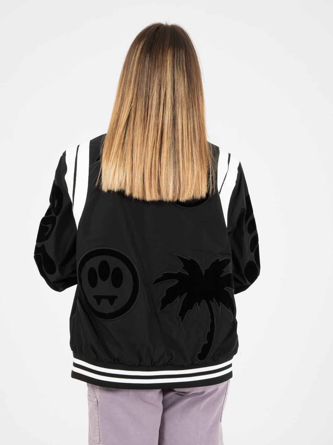 Bomber jacket nylon nero