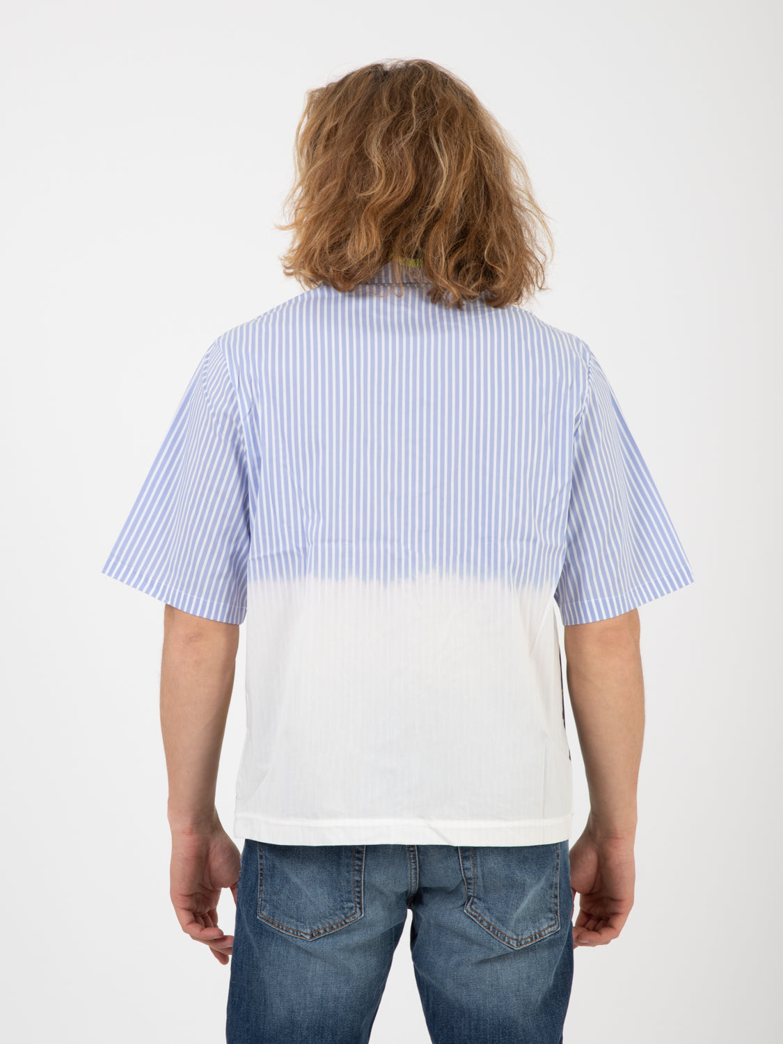 Camicia manica corta popeline fantasia