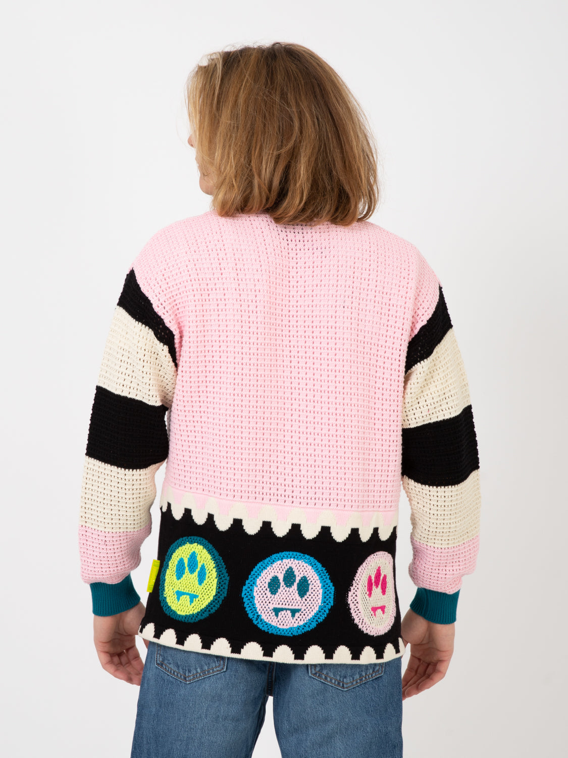 Cardigan multicolor smile all over