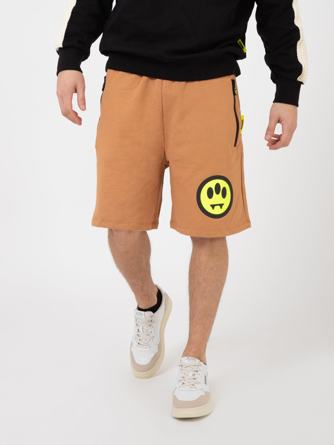 Sweatshorts tirazip smile burnt sand