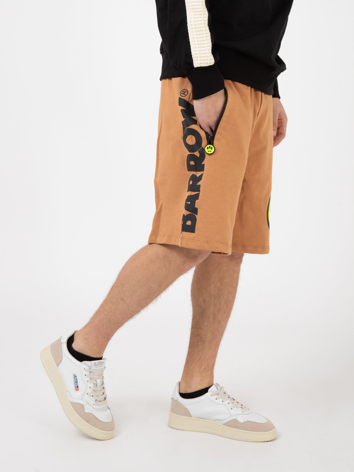 Sweatshorts tirazip smile burnt sand