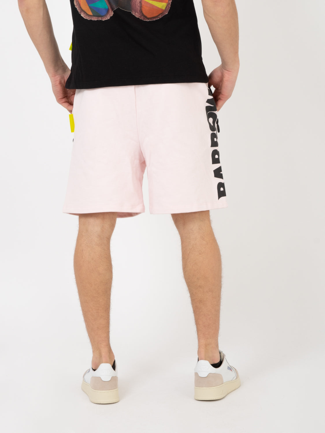 Sweatshorts tirazip smile light pink
