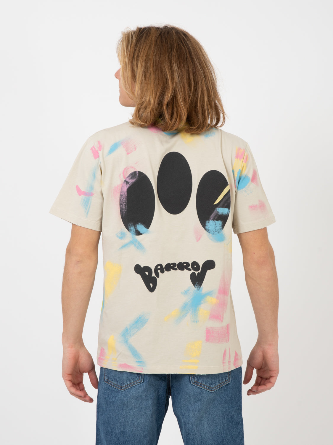 T-shirt jersey effetto pennellato butter