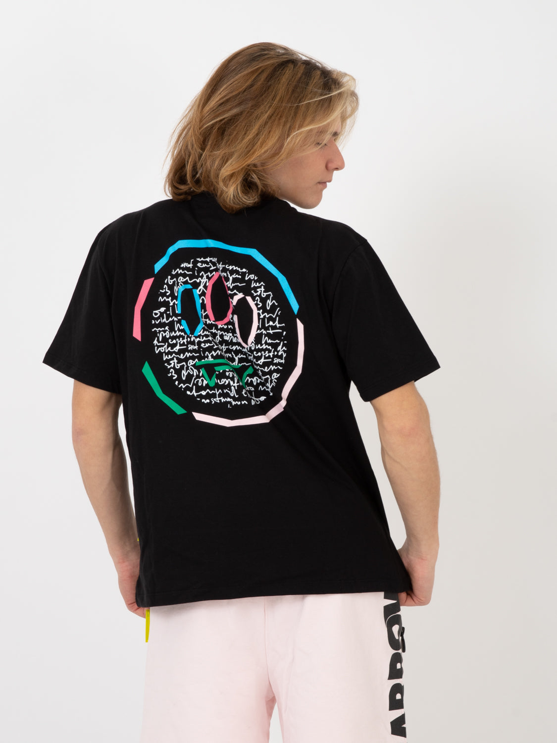 T-shirt stampa grafica nera