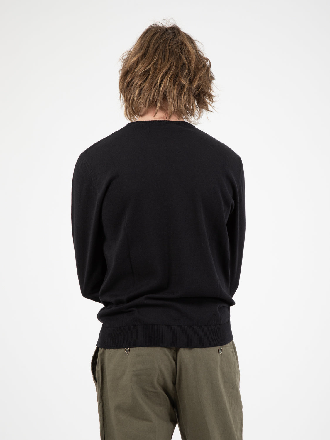 Maglione girocollo classico nero
