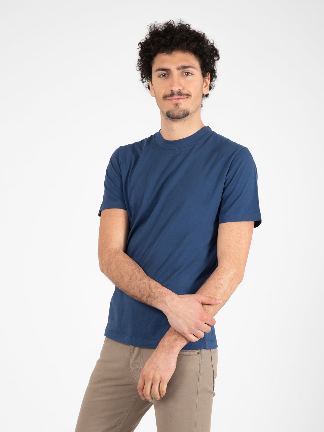 T-shirt basica blu chiaro