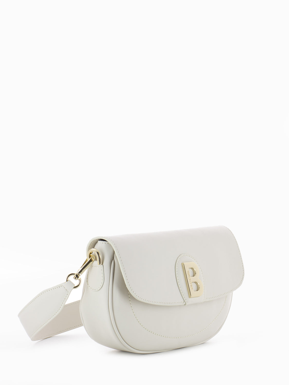Small hobo bag with angora flap
