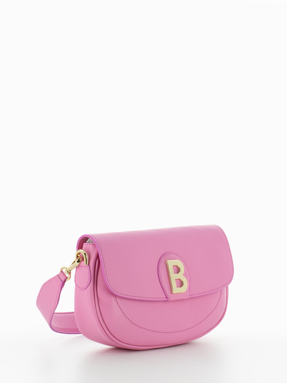 Aurora pink small flap hobo bag