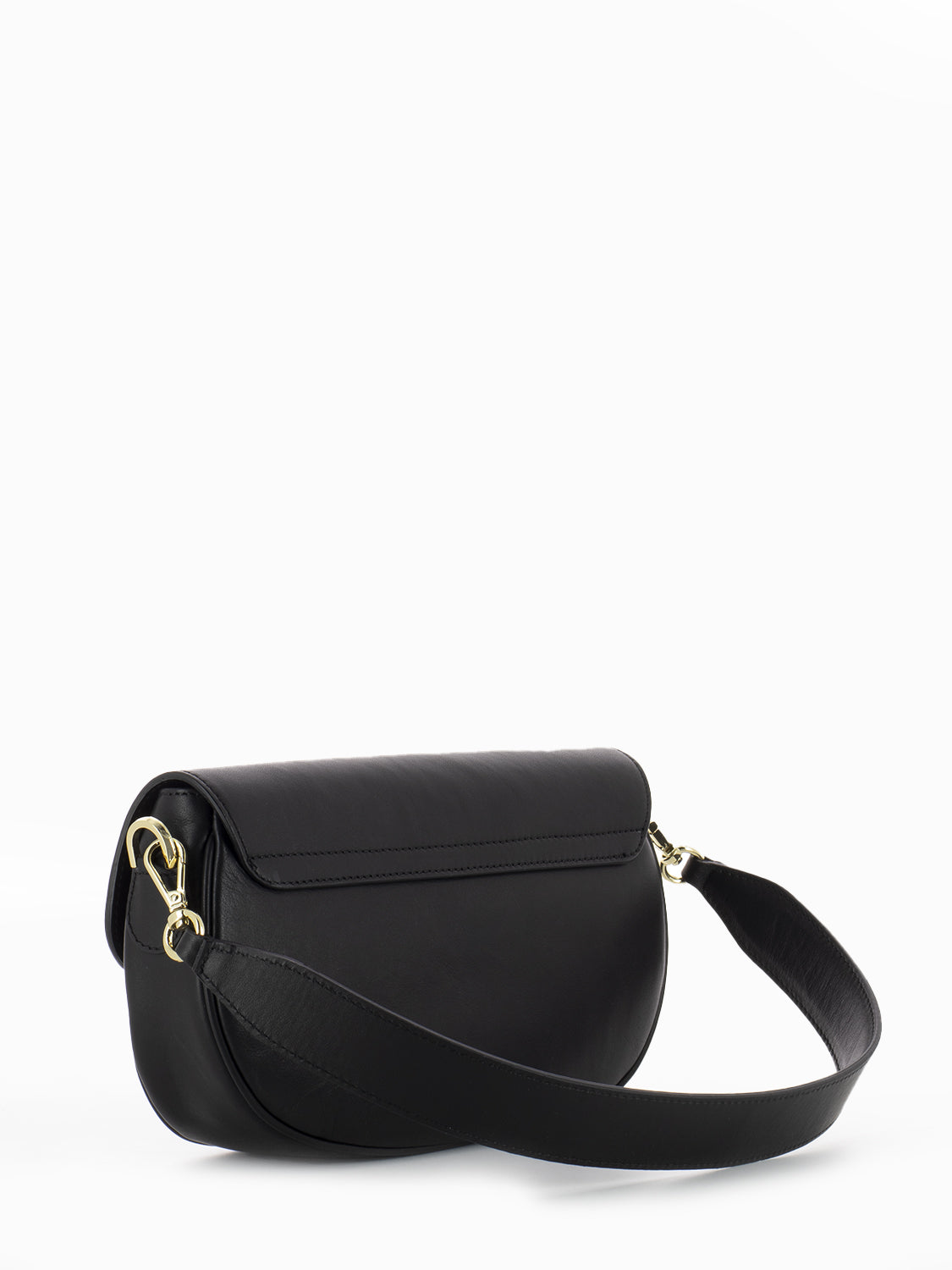 Small hobo bag with black flap