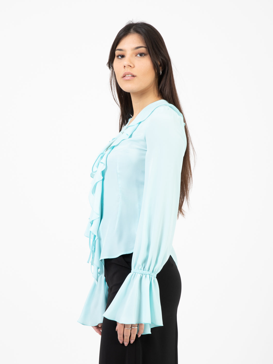 Camicia con volant goutte