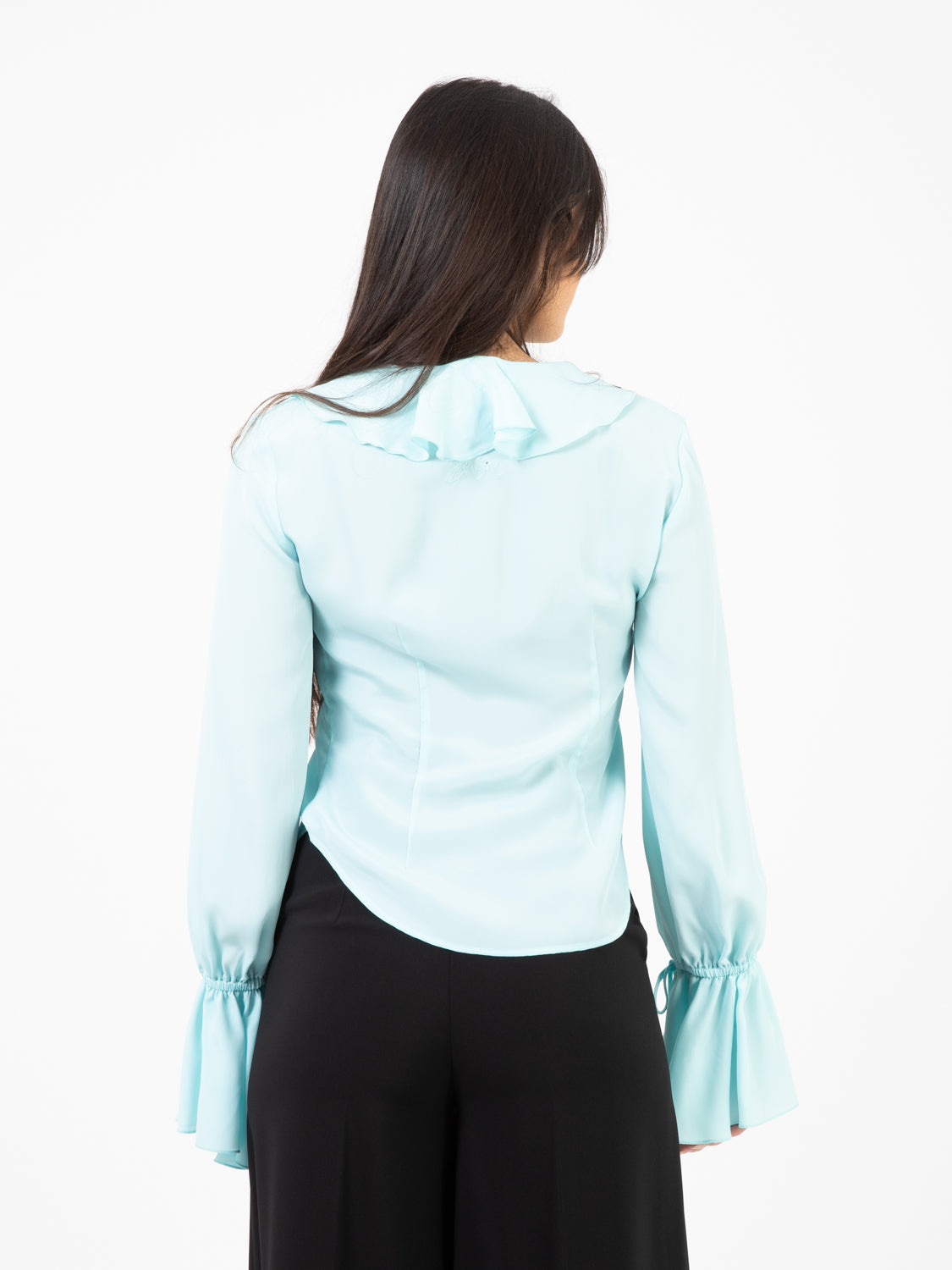Camicia con volant goutte