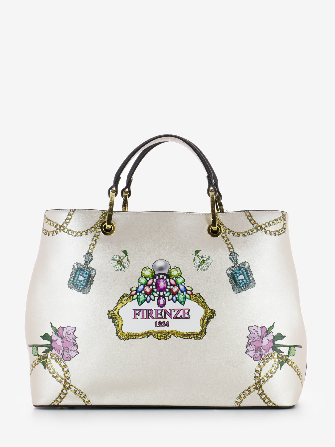 Borsa a mano Britney bianca