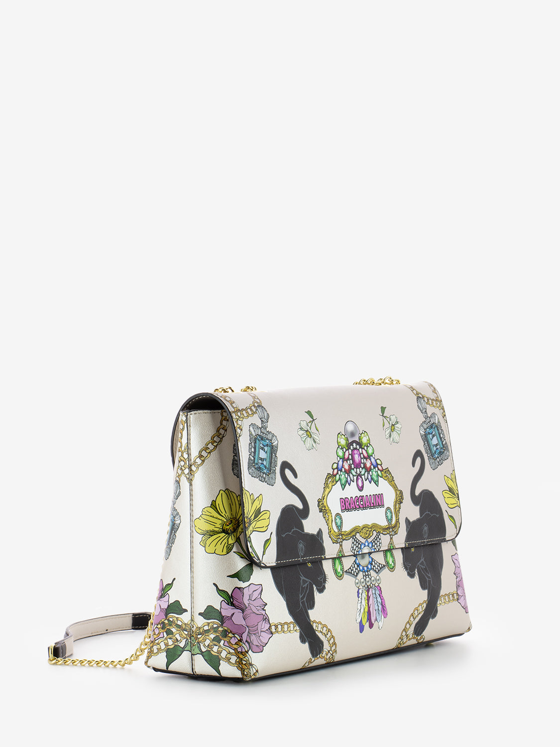 Borsa a spalla Britney bianca