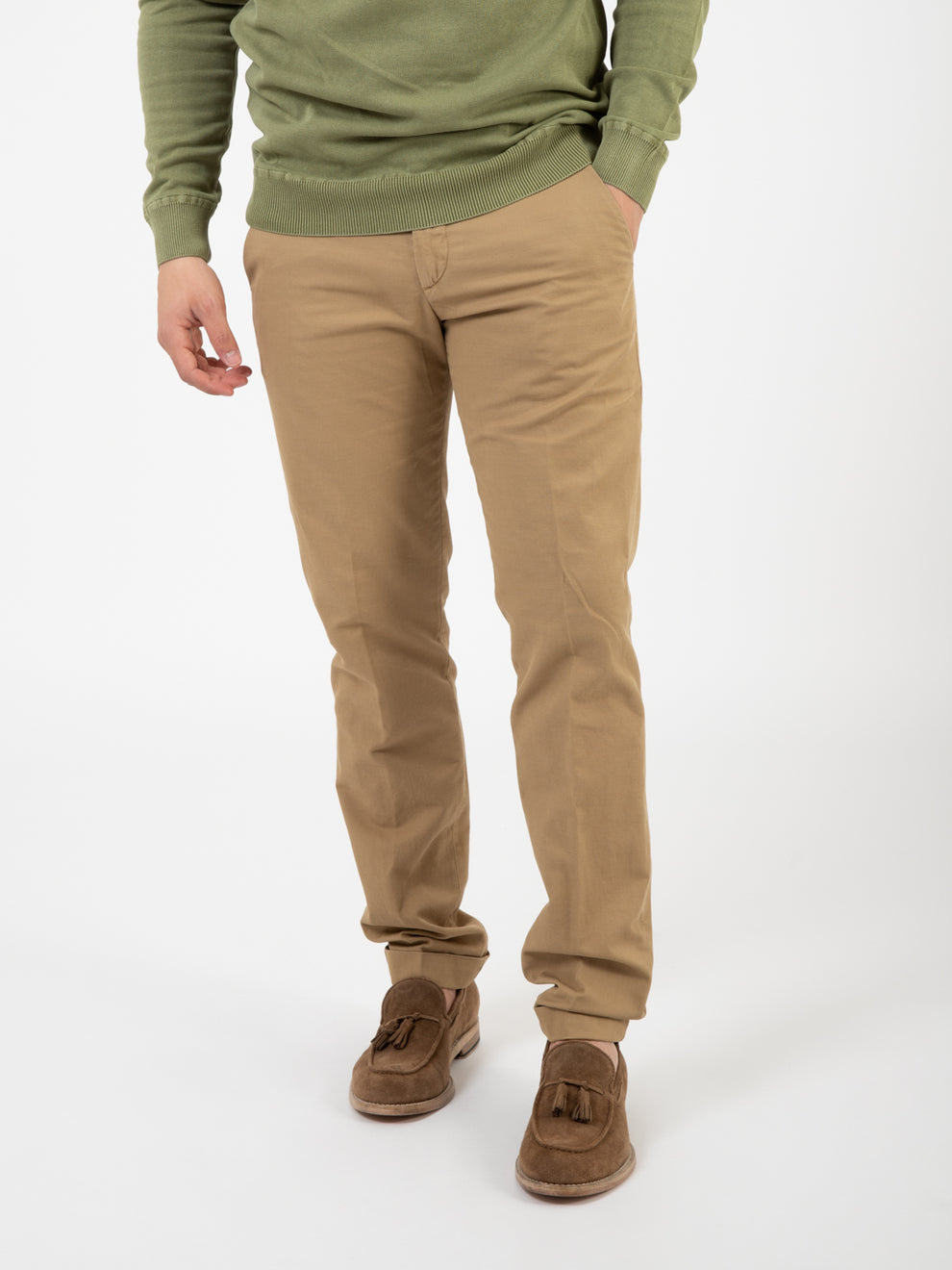 BG03 linen/cotton trousers hazelnut