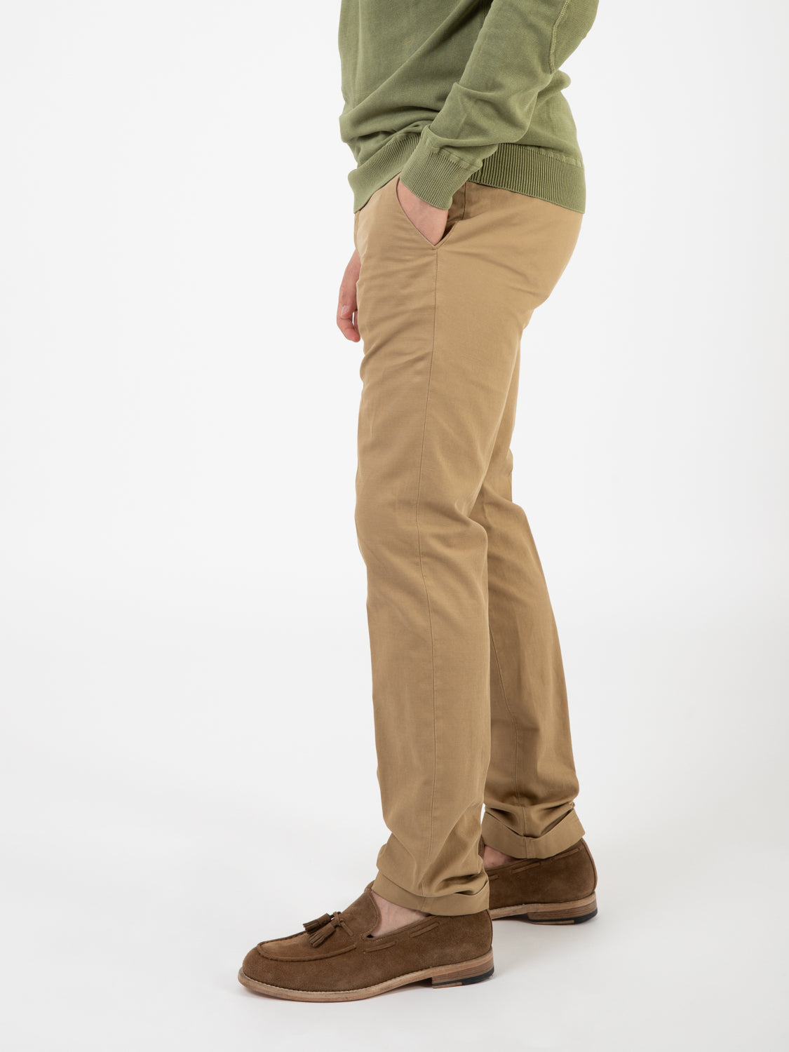 BG03 linen/cotton trousers hazelnut
