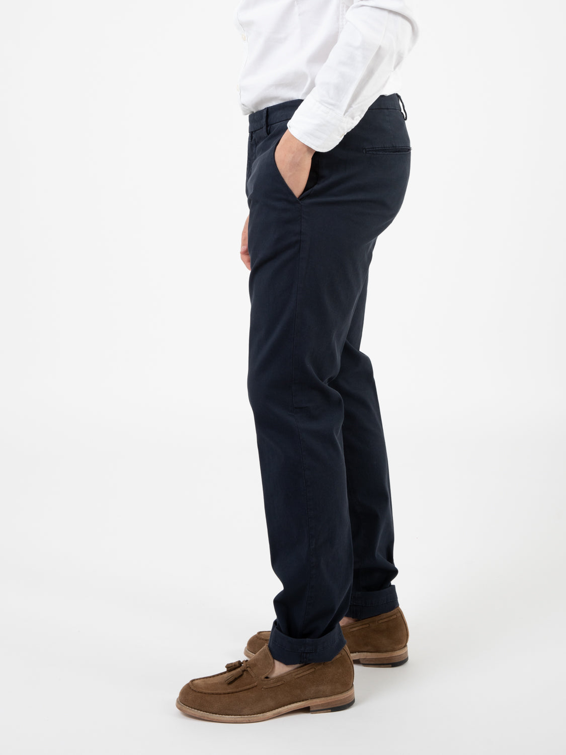 Pantaloni BG03 nido d'ape blu