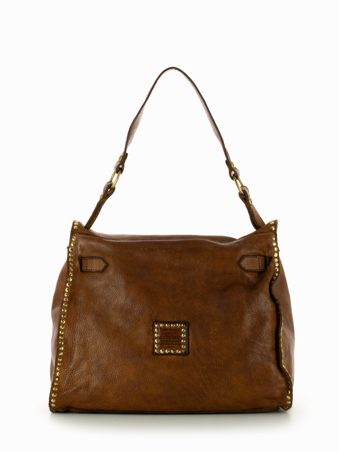 Kura medium cognac one-shoulder bag