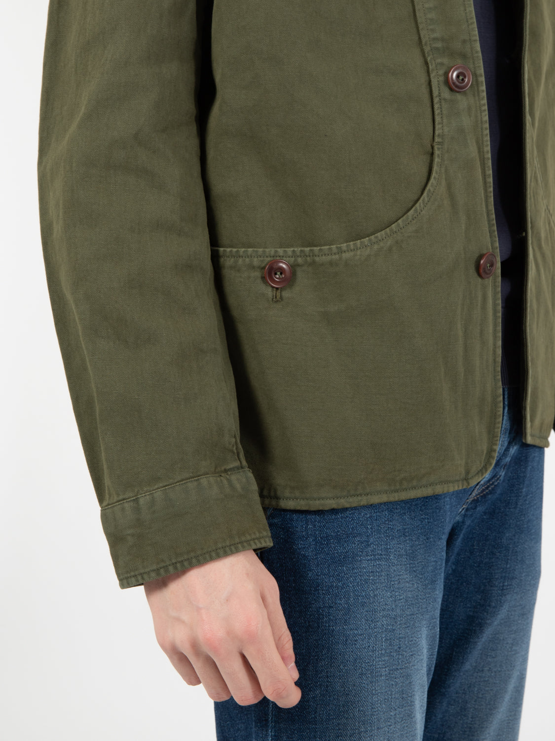 Giacca camicia G514 verde