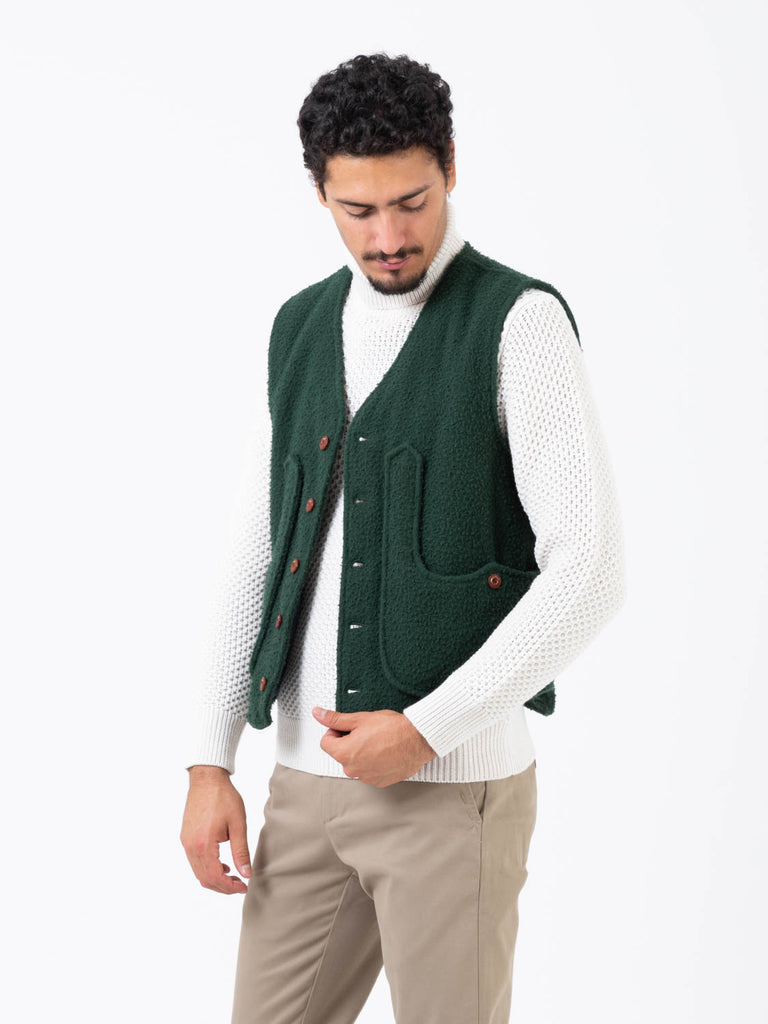 CAPALBIO - Gilet in casentino verde