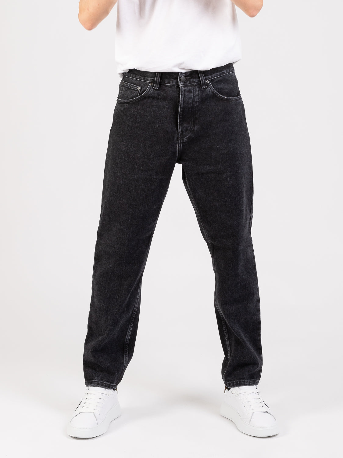 Newel Pant Black Stone Washed