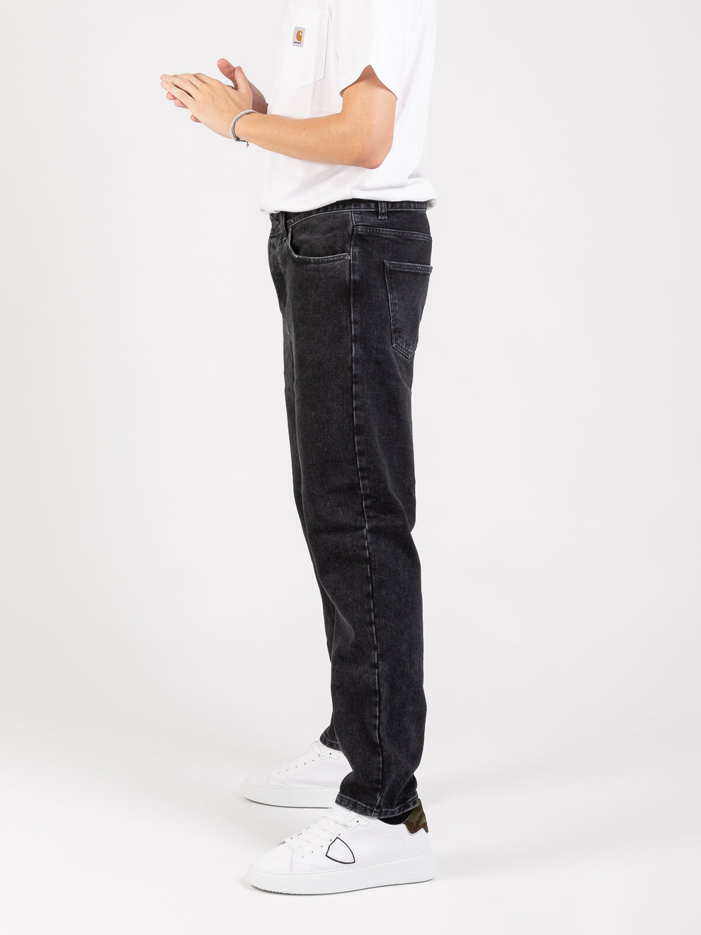 Newel Pant Black Stone Washed