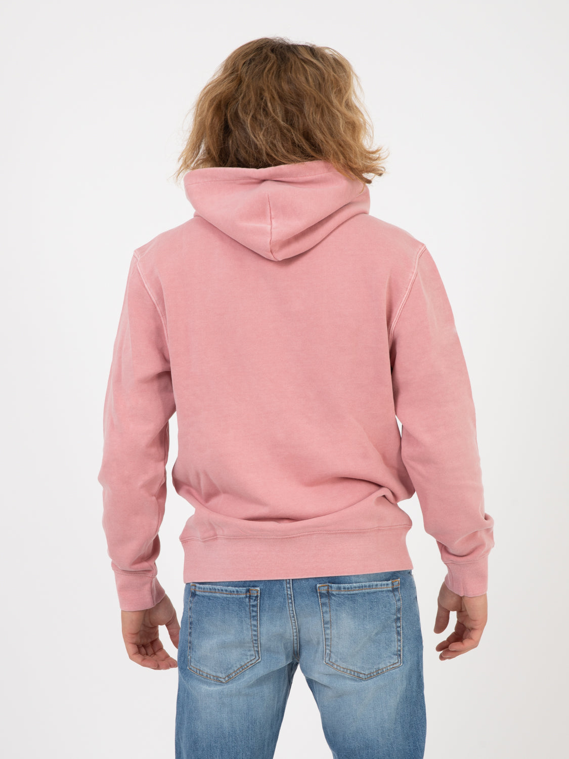 Hooded Duster Sweat dahlia garment dyed