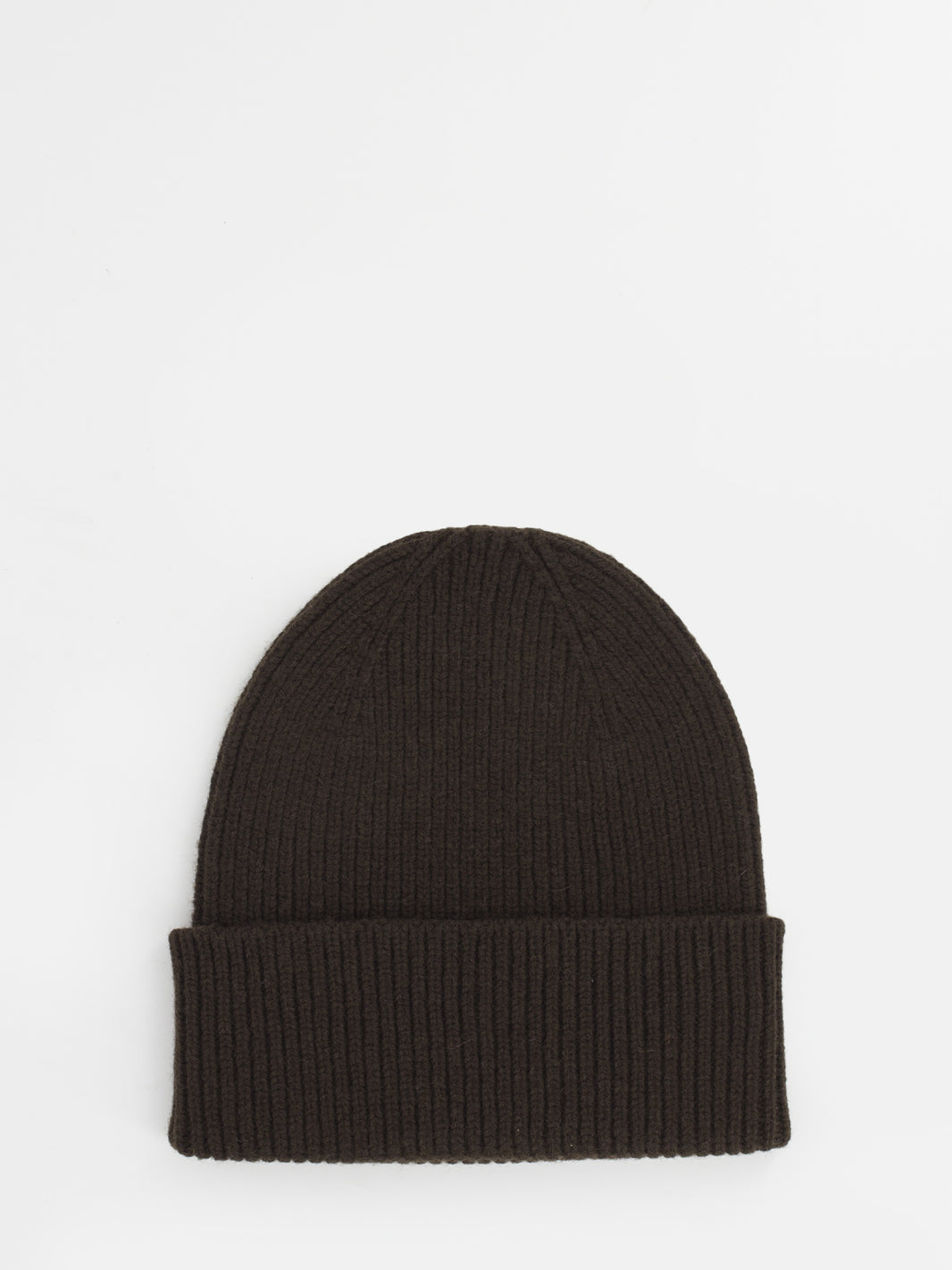 Brown merino wool hat