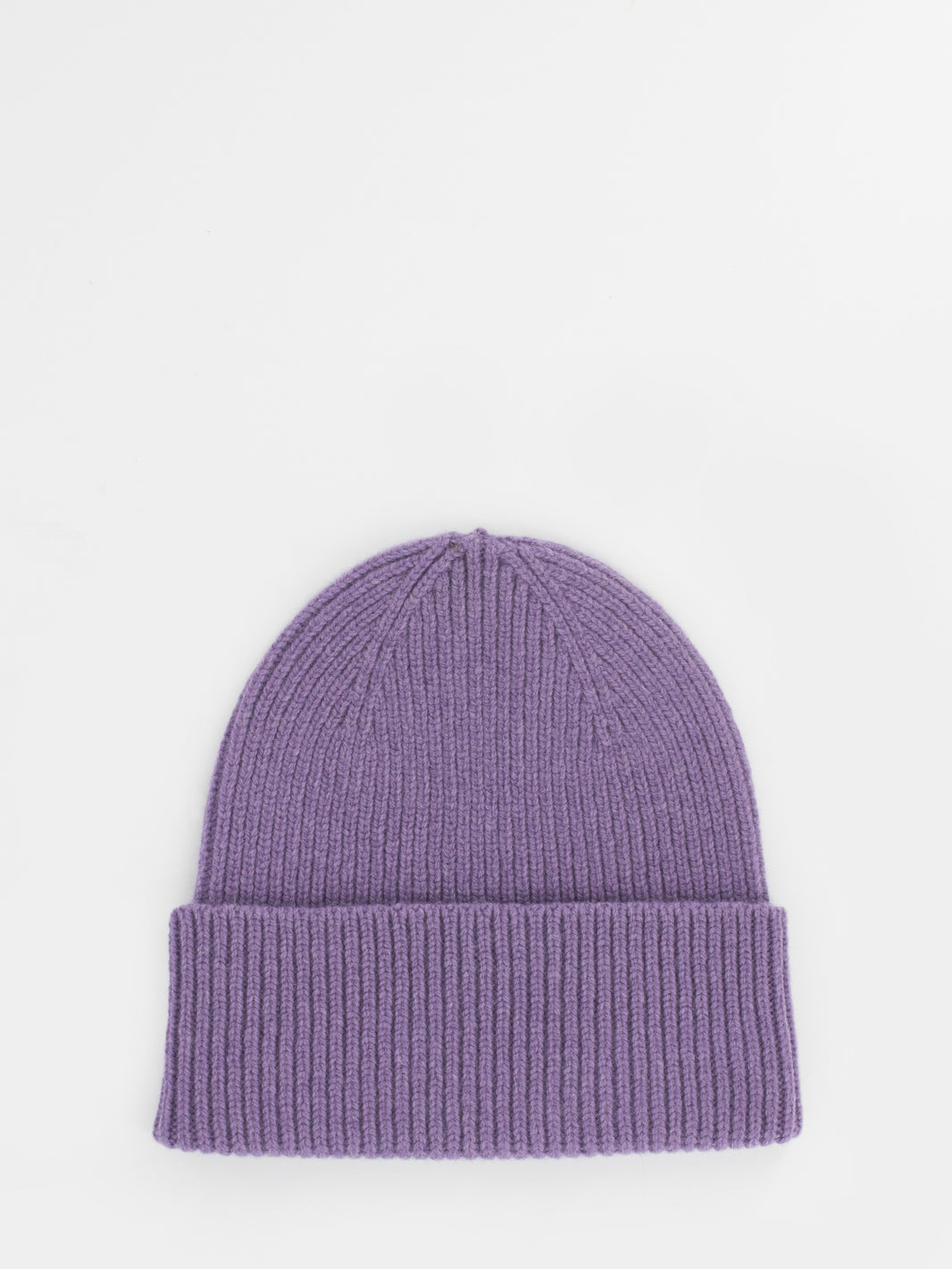 Purple merino wool hat