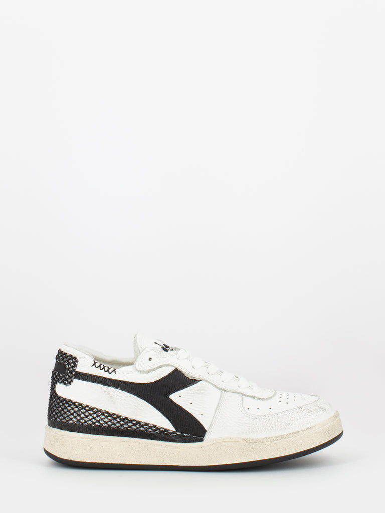 DIADORA HERITAGE - Mi Basket Row Cut Age of Beauty white / silver / black