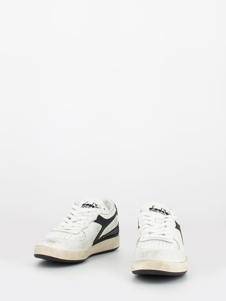 DIADORA HERITAGE - Mi Basket Row Cut Age of Beauty white / silver / black