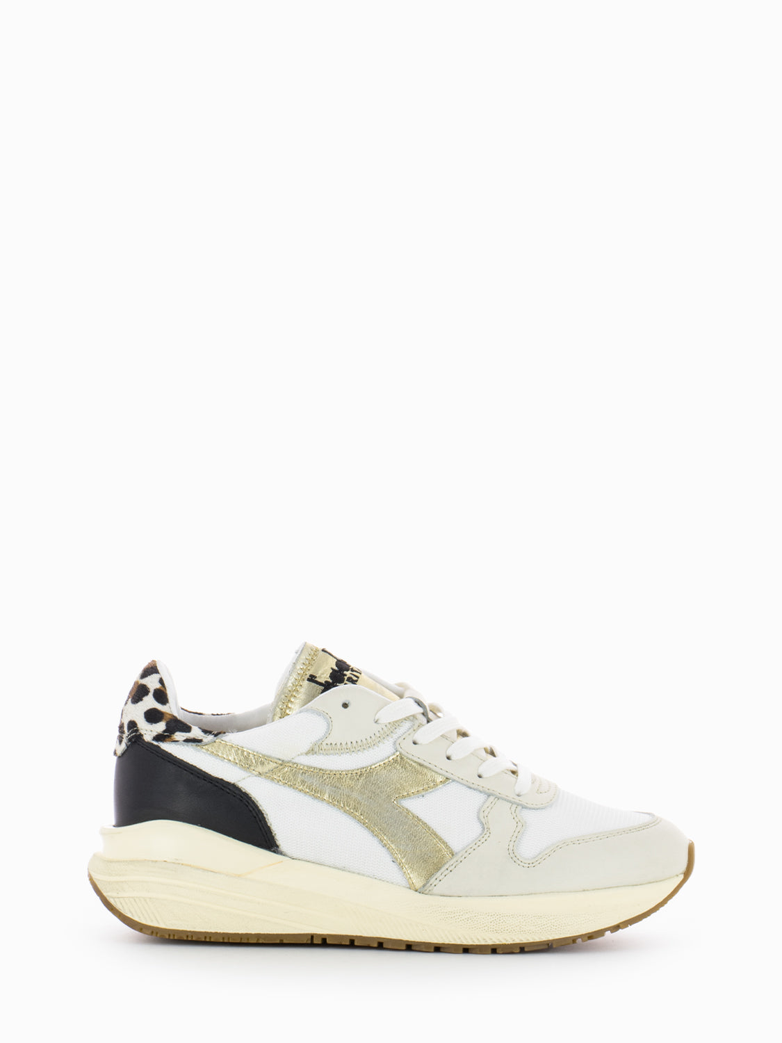 Sneakers Venus Metallic Animalier antique white
