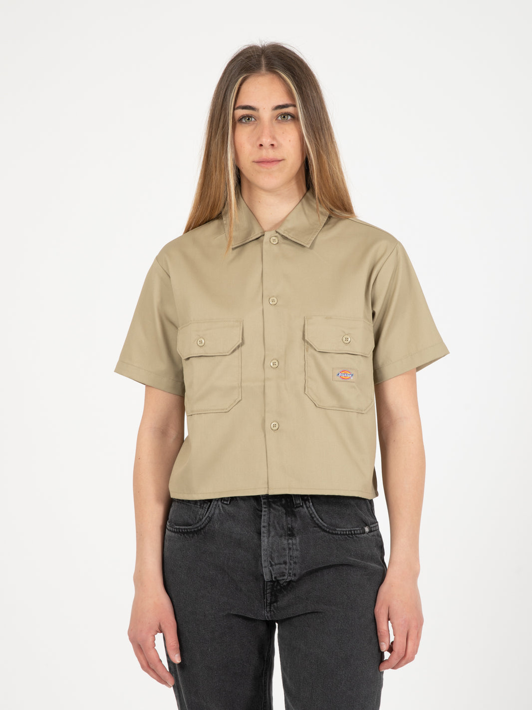 Camicia work S/S W rec khaki