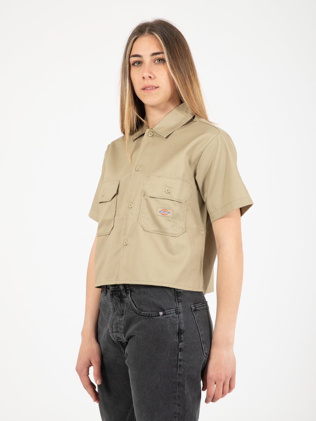Camicia work S/S W rec khaki