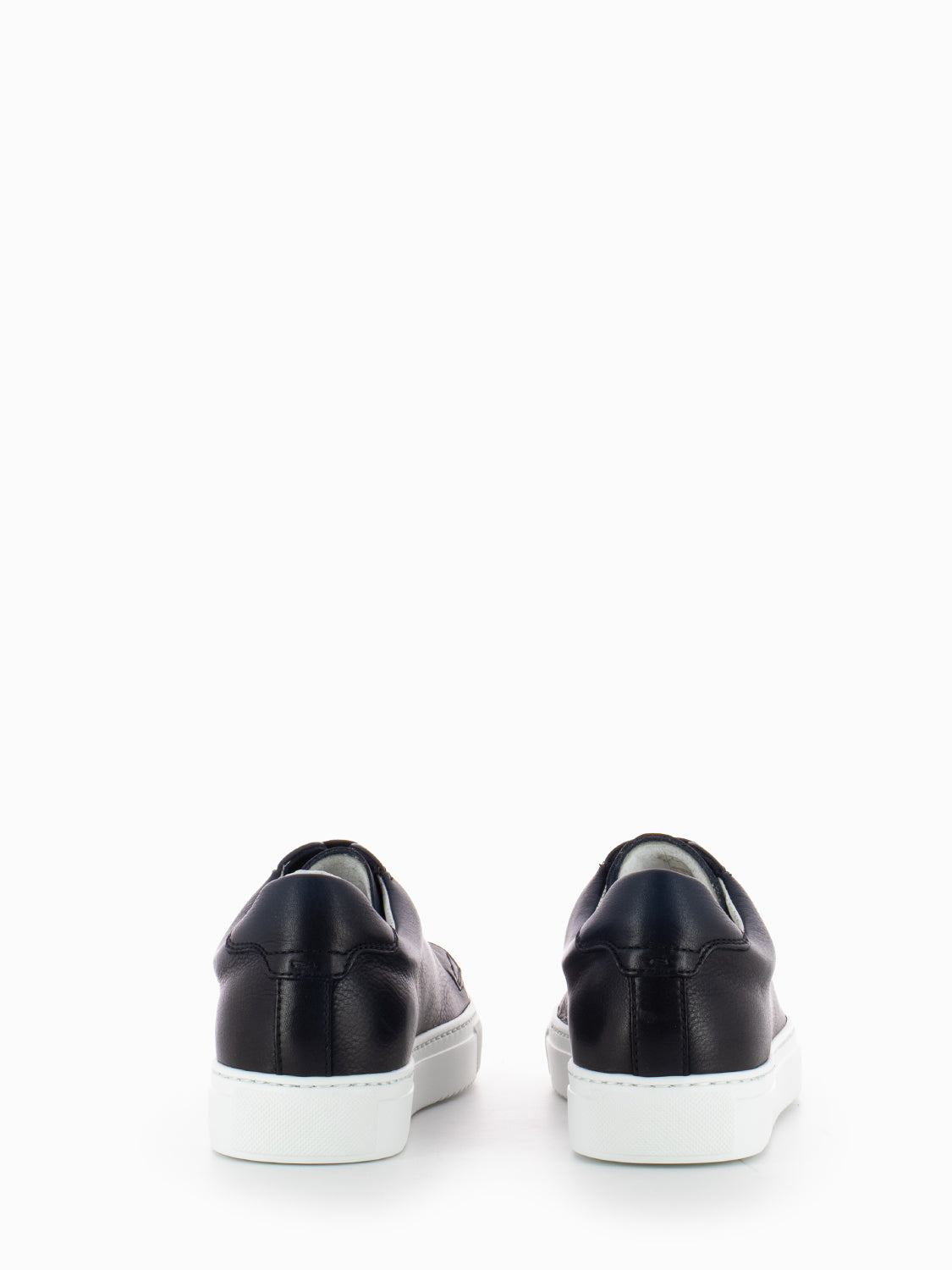 Boston sneakers blue white background