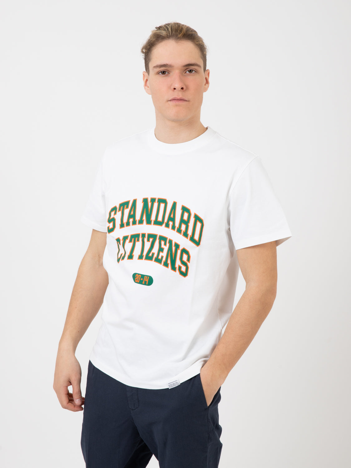 College Arch White T-Shirt